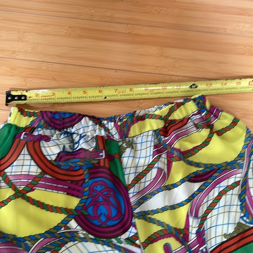 Zara Multicolor Geometric Designer Pattern Pants … - image 4